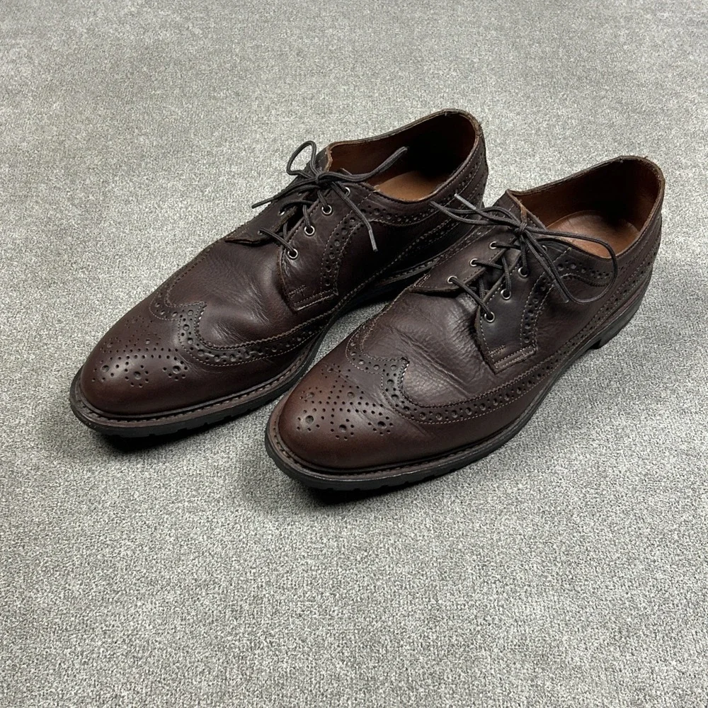 Allen Edmonds Aberdeen Wingtip Oxford Brogue Mens Shoes Sz 14 D Dark Brown 8022